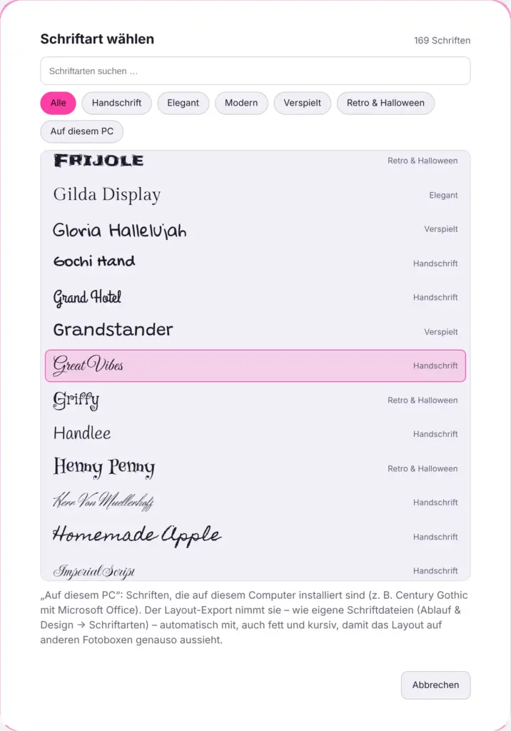 13-fotobox-software-schriftarten fotobox-software-schriftarten
